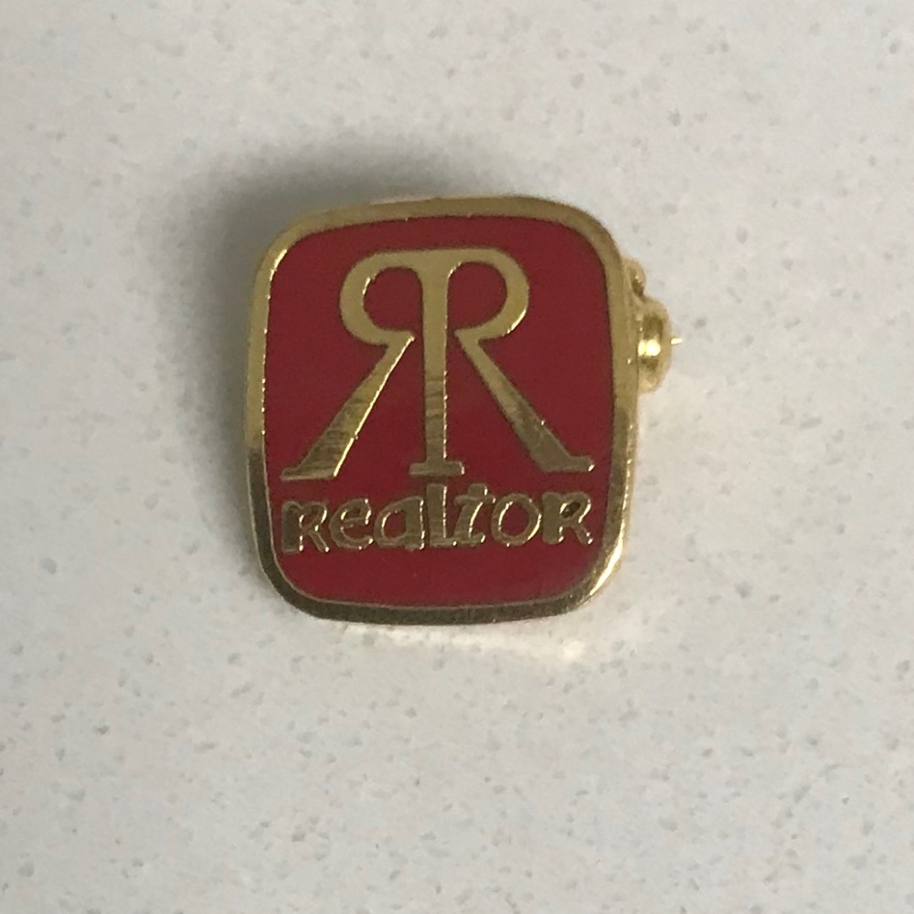 Vintage Realtor Real Estate Agent Hat /Lapel Pin Brooch